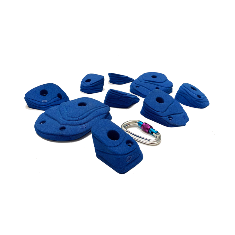 climbing holds osmose blue strata lot